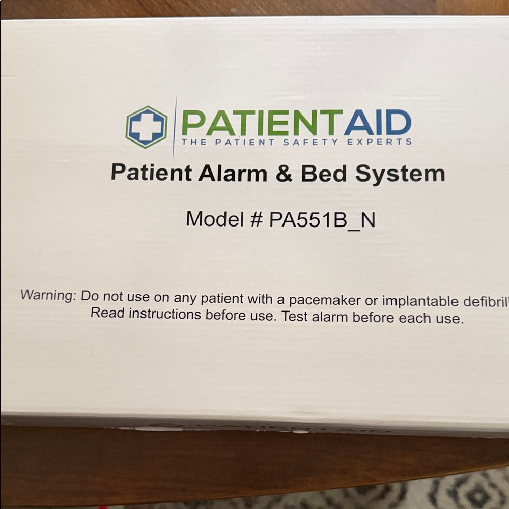 Bed Alarm -Patient Aid Patient Alarm & Bed System - White